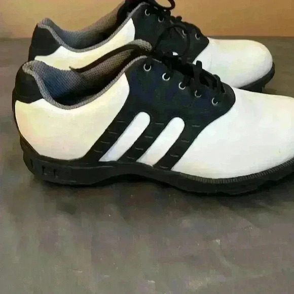 ***HOST PICK*** Adidas  Z-Traxion Stripe White Lace-Up Golf cleats Shoes - Picture 7 of 13